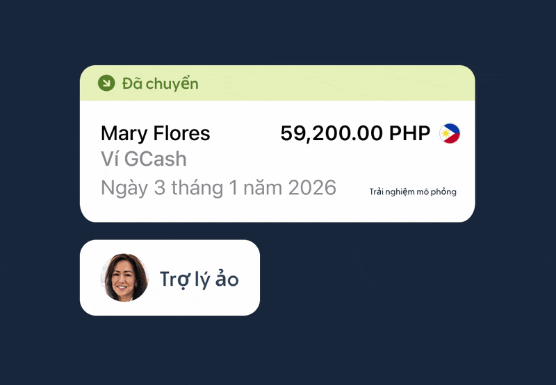 Ảnh GIF động hiển thị thông báo giao nhận của các khoản thanh toán đối với hoạt động kinh doanh cho các nhà thầu trên toàn cầu.