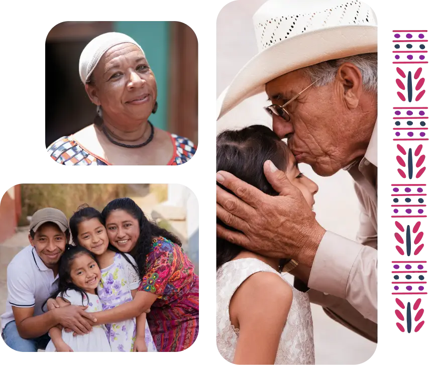 Friends and family in Mexico and Central America