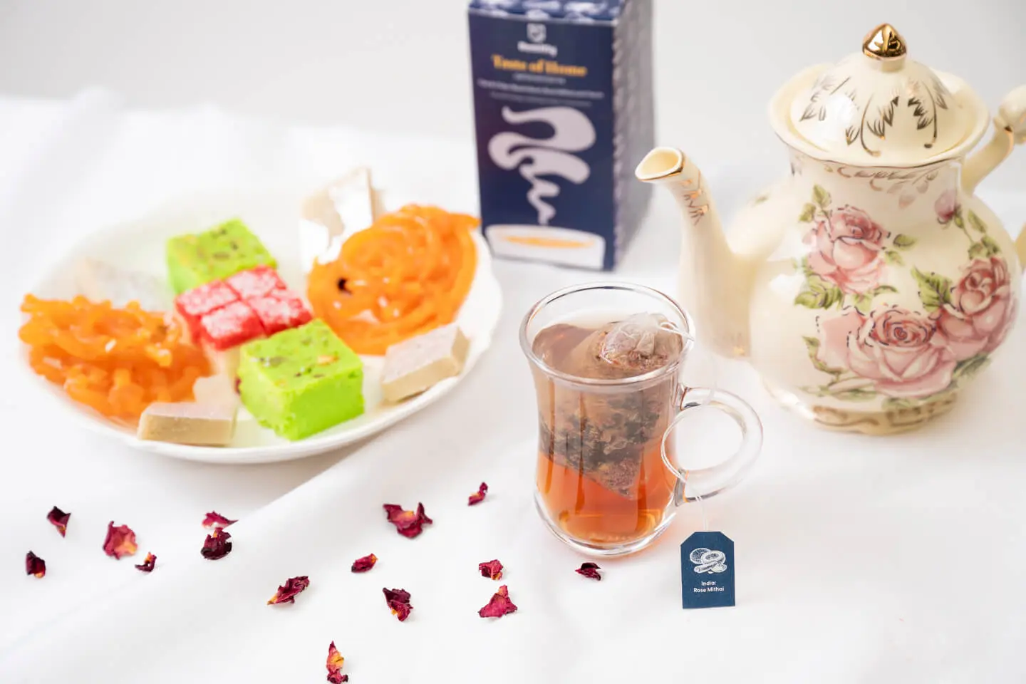 Rose Mithai flavoured tea by Remitly