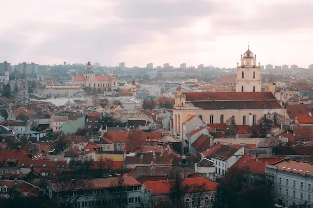 Old town in Vilnius, Lithuania